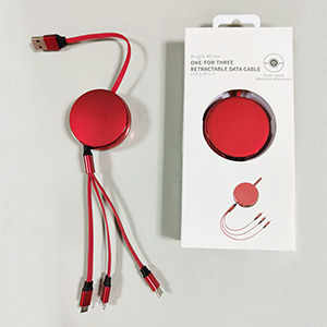  One pull three telescopic data line