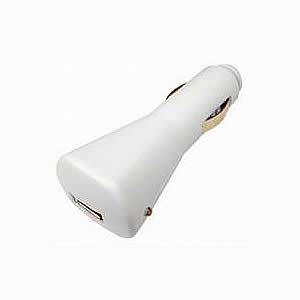 Adapter, 12V DC Auto Plug to 12V 1394, iPod, White, Zip-Linq