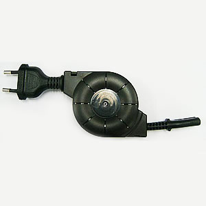 GS-0200 Retracable power cable for Europe with football shell